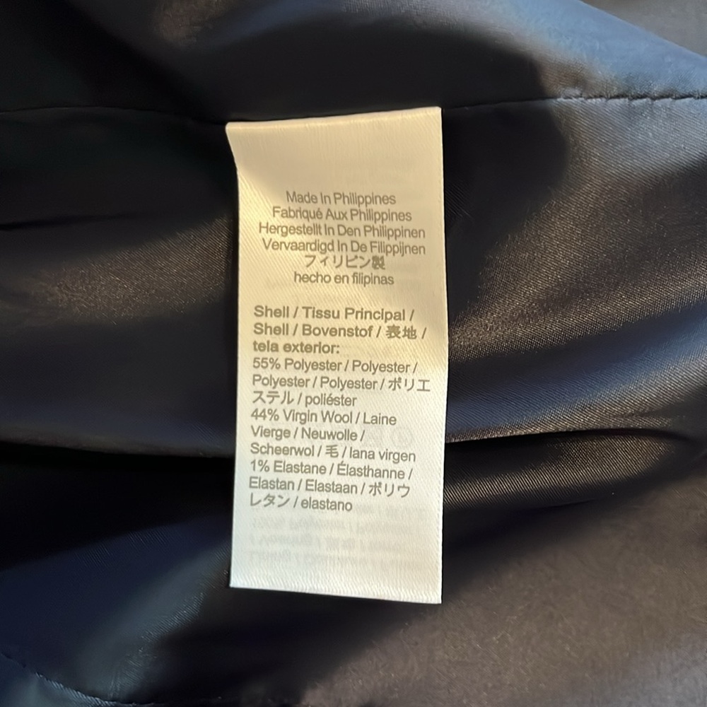 J Crew Willa Italian Wool Blend Black Suit Jacket Size 2 - Picture 15 of 16